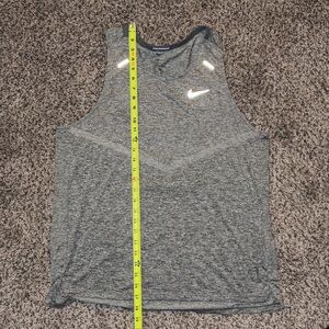 Men's Gray Nike Running Tank Top CZ9179-084